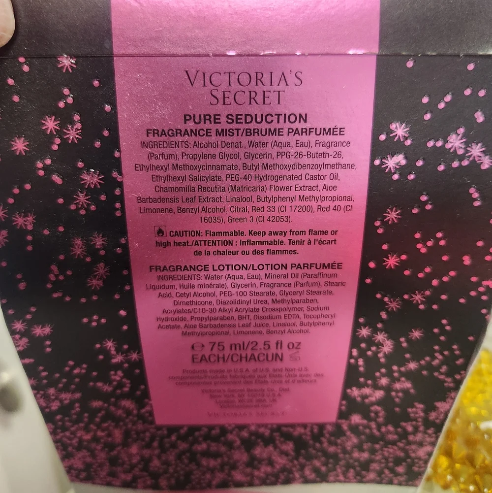 New Victoria's Secret Pure Seduction Set - Pink and Black